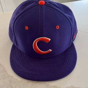 Nike Violet Hat with Bright Orange Details
